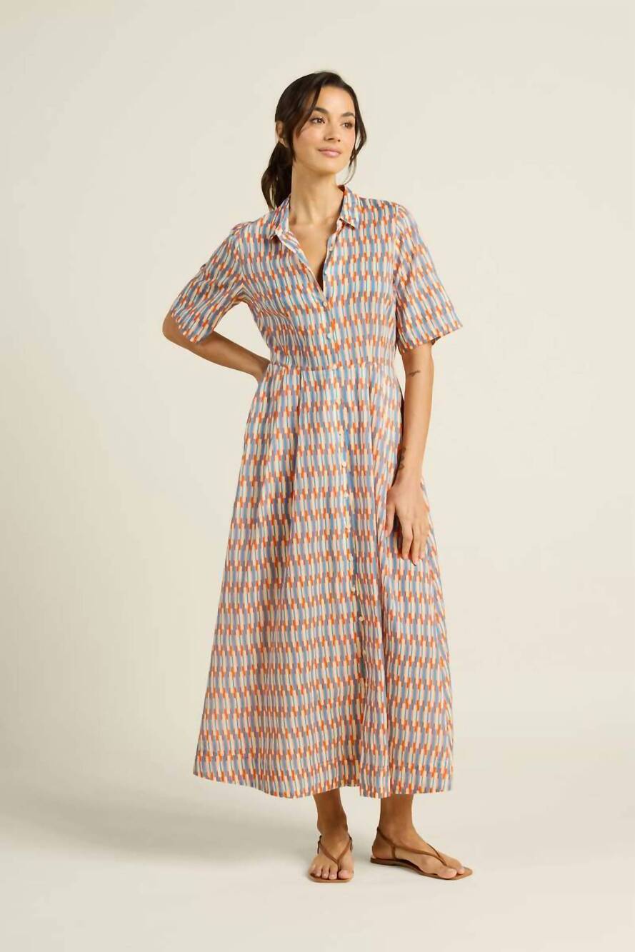 NEW TROVATA aster dress in retro grid